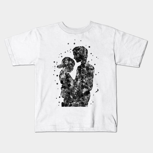 Father and son Kids T-Shirt by RosaliArt